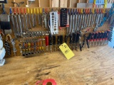 Tools on peg board