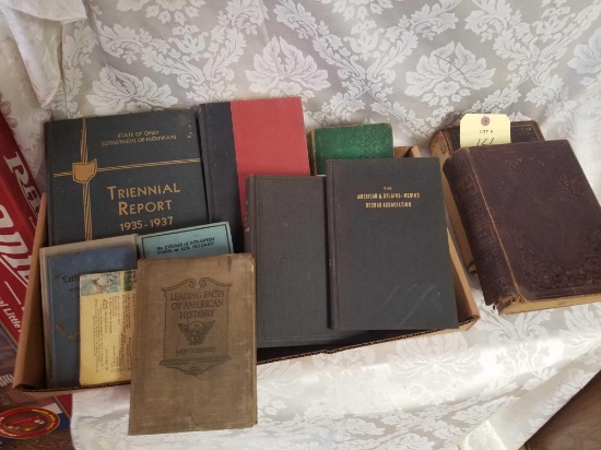 Antique books, history of civil war, Ohio highways