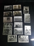 Circus themed black and white photos/postcards