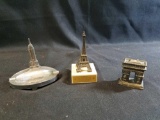 Empire state building, Eiffel tower and triumph arch souvenir items