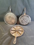 Corn bread pan and 2 griddles