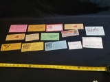 Ripleys, Hoxie, Wests, Bailey Bros, Beatty circus tickets and paper