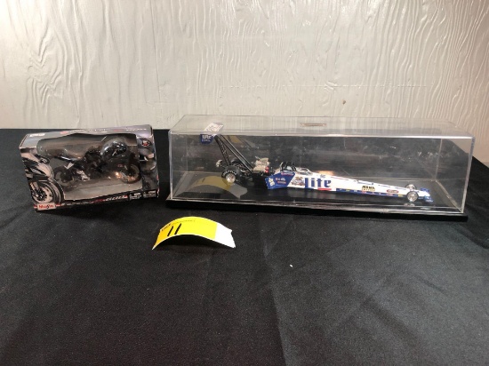 Castline M2 Miller Lite Dragster, Maisto Suzuki GSX-R600 Toy