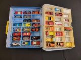 Matchbox Carry Case with Vintage Matchbox Cars