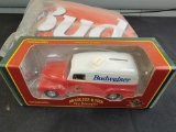 Budweiser Inflatable Car and Ertl Die-Cast Coin Bank