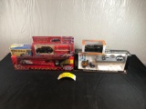 Racing Champions McDonald's Dragster, London Bus and Taxi, Freightliners Sea Land Container