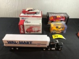 Walmart Semi, 1955 Oldsmobile Convertible, Hot Wheels McDonald's Nascar, 1952 Gmc Insulated Van