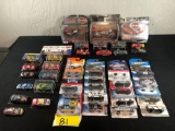 Assorted Die-Cast Cars, Hot Wheels, Harley Davidson, Revel, Johnny Lighting