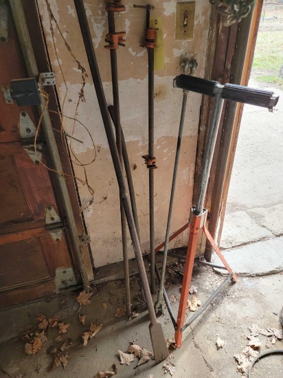 Roller Stand, Tire Tools, Bar Clamps, Spud Bar