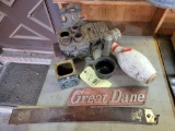 Cast Iron Stove, Bowling Pin, Great Dane Plaque