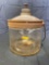 Early glass Kerosene bucket