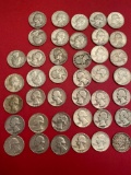 (40) Washington silver quarters 1932-1964
