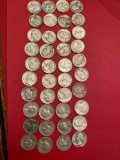 (40) Washington silver quarters 1932-1964