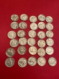 (30) Washington silver quarters