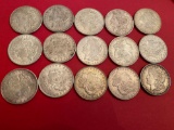 (15) Morgan 1921 Morgan silver dollars
