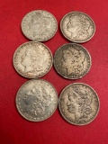 (6) Morgan silver dollars