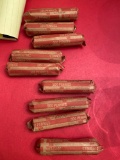 (9) rolls of wheat pennies