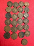 (25) Indian head pennies