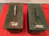 2 Metal Ammo Cans