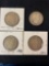 (4) Barber half dollars (1898, 1901, 1901-O, 1906-D). Bid times four.