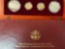 1846-1996 Smithsonian Institution 250th Anniv. 4-coin set. (Two $5 gold & two silver $1 coins).