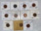 (10) Lincoln cents with mint errors.