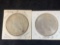 (2) Peace silver dollars (1926-S, 1934-D). Bid times two.