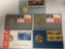 (5) Bicentennial First Day covers w/ medals (1972, 1973, two 1974, 1976).