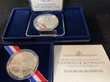 (2) 1992 White House 200th Anniv. silver dollars (Proof & UNC.).