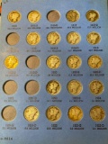 Book w/ (65) Mercury silver dimes. Bid times sixty five.