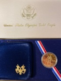 1984-D US Olympic Gold Eagle $10 gold proof coin.