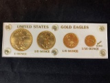 1986 US Gold Eagles set ($50, $25, $10, $5).