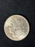 1882-S Morgan dollar, AU.