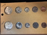 1957-P & 1957-D coin sets. Uncirculated. Bid times two.