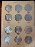 Book w/ complete set of 1921 thru 1935 Peace silver dollars. Bid times twenty four.