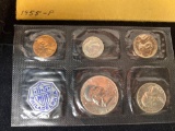 1955-P US Mint coin set.