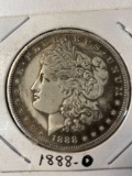1888 Morgan dollar.