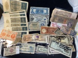 (31) Pcs. Foreign currency (Japan, Netherlands, Mexico, Vietnam, Philippines, USSR, etc.).