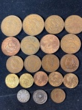 (20) Mexican coins.