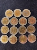 (15) 1990's Pyenen? Coins.