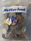 (106) Netherlands coins.