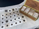 (113) 1800's dated Austria coins (Heller, Kreuzer).