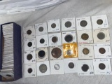 (79) Foreign coins incl. 1800's dates.