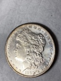 1889-S Morgan dollar, AU.