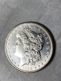 1899-S Morgan dollar, AU.