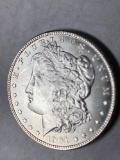 1901-O Morgan dollar, AU.