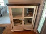 Sliding glass door cabinet