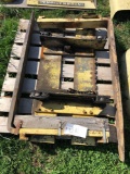 Forklift pallet forks and plate