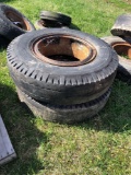 Pair of 10.00 - 20 tires