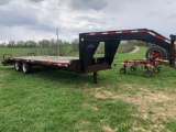 1998 Moritz Gooseneck Flatbed Trailer